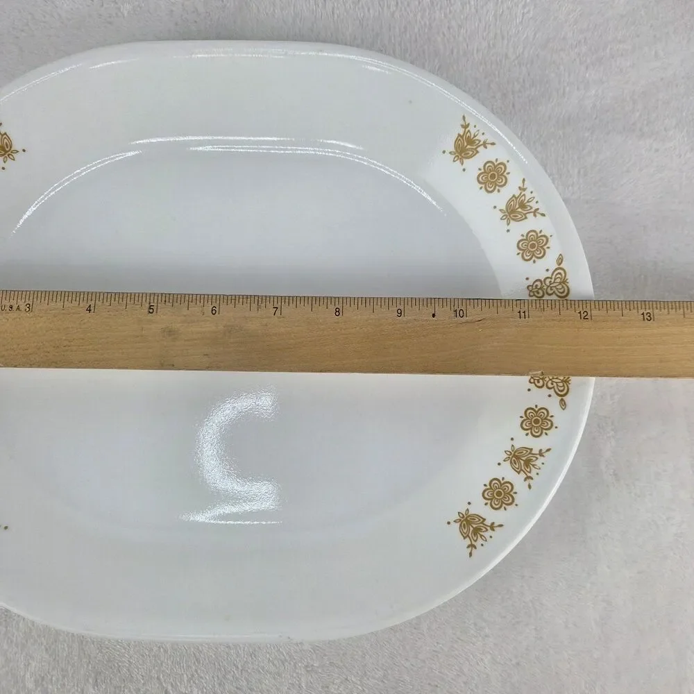 Vintage Corelle By Corning Butterfly Gold 12.25